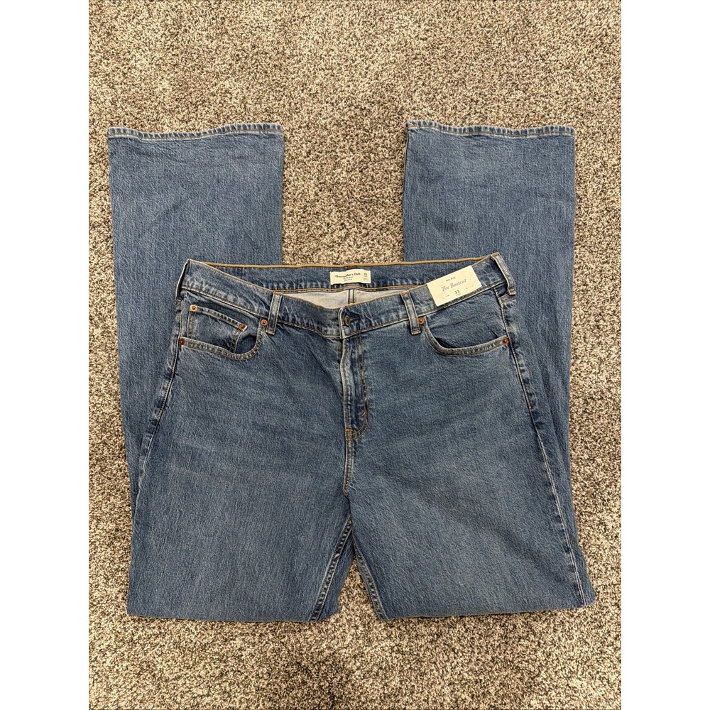 Abercrombie & Fitch Jeans Womens 33 Long Blue Denim The Bootcut Mid Rise